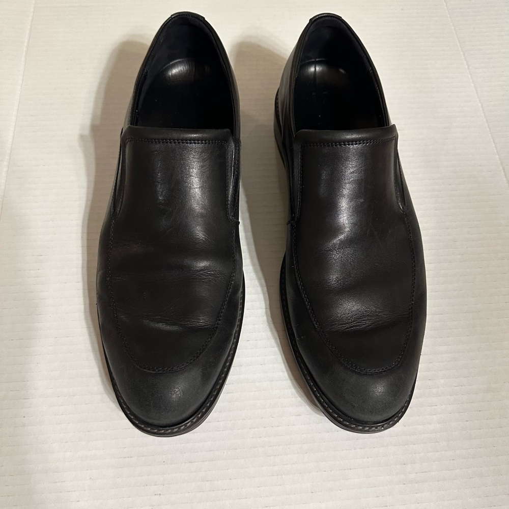 Ecco Black Leather Men's dress shoes sz 47